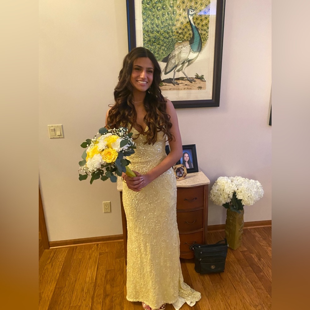 Yellow 00 Scala prom dress